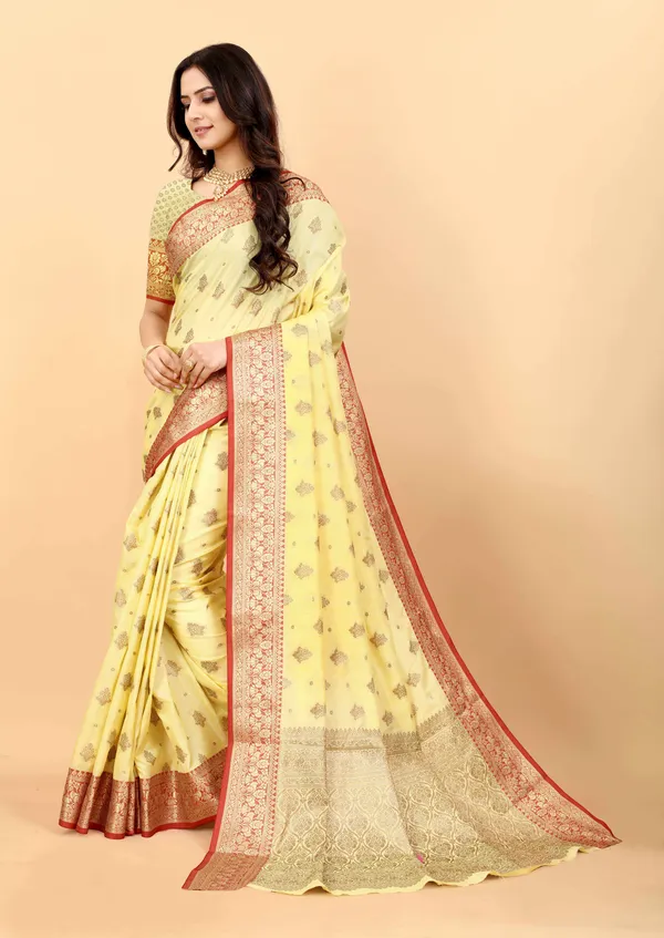 Yellow_Amazing_Ethnic_Wear_Silk_Traditional_Saree