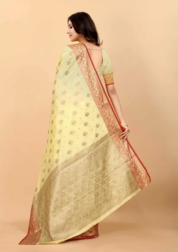 Yellow_Amazing_Ethnic_Wear_Silk_Traditional_Saree