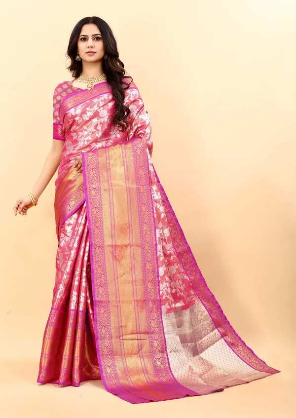 Pink_Amazing_Ethnic_Wear_Silk_Blended_Kanjivaram_Traditional_Saree