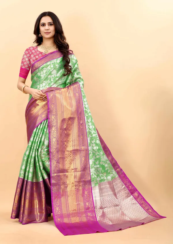 Pista_Amazing_Ethnic_Wear_Silk_Blended_Kanjivaram_Traditional_Saree