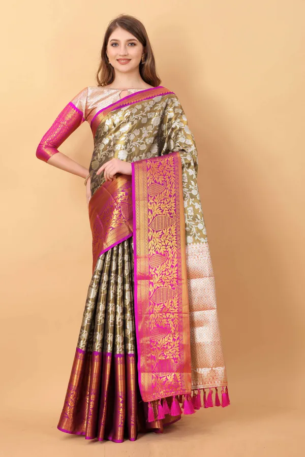 Black_Amazing_Ethnic_Wear_Silk_Blended_Kanjivaram_Traditional_Saree