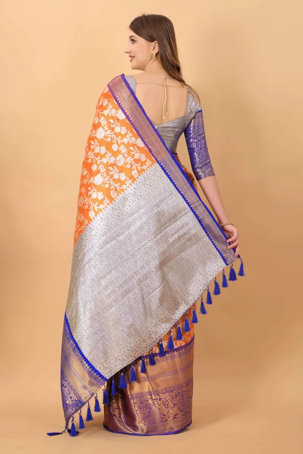 Orange_Amazing_Ethnic_Wear_Silk_Blended_Kanjivaram_Traditional_Saree