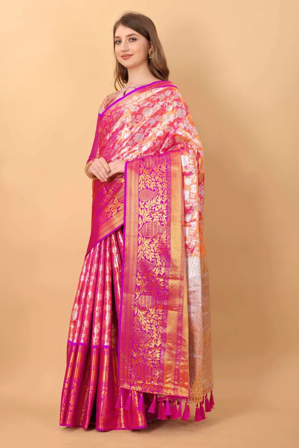 Pink_Amazing_Ethnic_Wear_Silk_Blended_Kanjivaram_Traditional_Saree