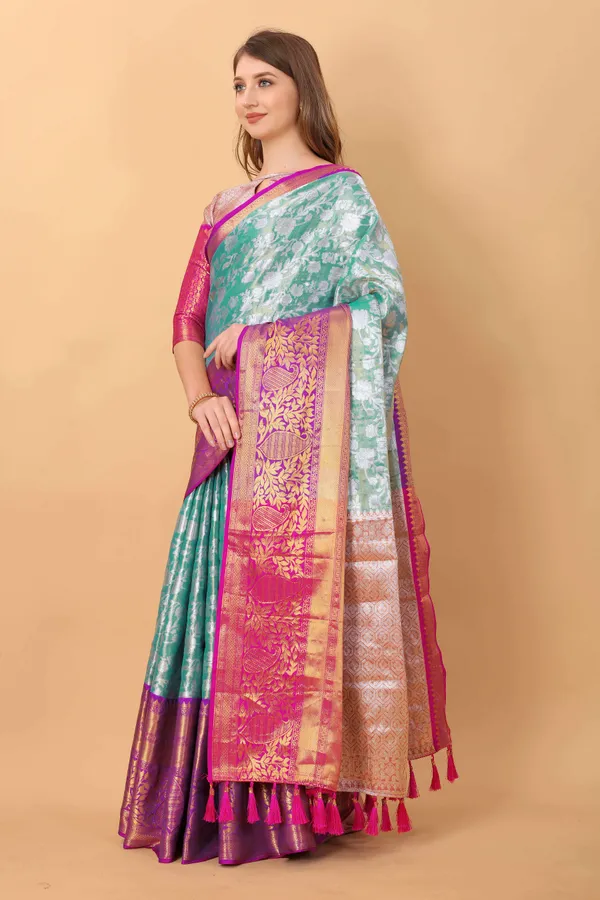 Sky_Blue_Amazing_Ethnic_Wear_Silk_Blended_Kanjivaram_Traditional_Saree