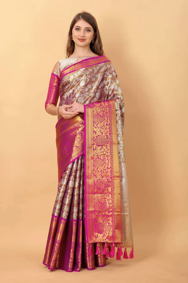 Wine_Amazing_Ethnic_Wear_Silk_Blended_Kanjivaram_Traditional_Saree