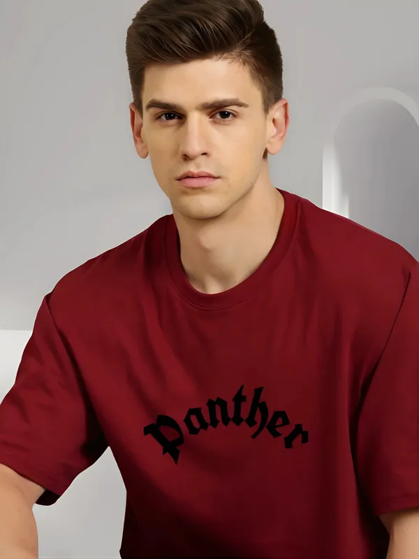 Black_Oversized_Printed_Half_Sleeve_Cotton_T-Shirt_For_Men