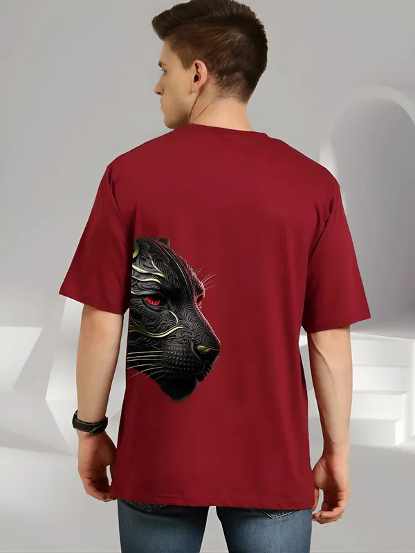 Black_Oversized_Printed_Half_Sleeve_Cotton_T-Shirt_For_Men