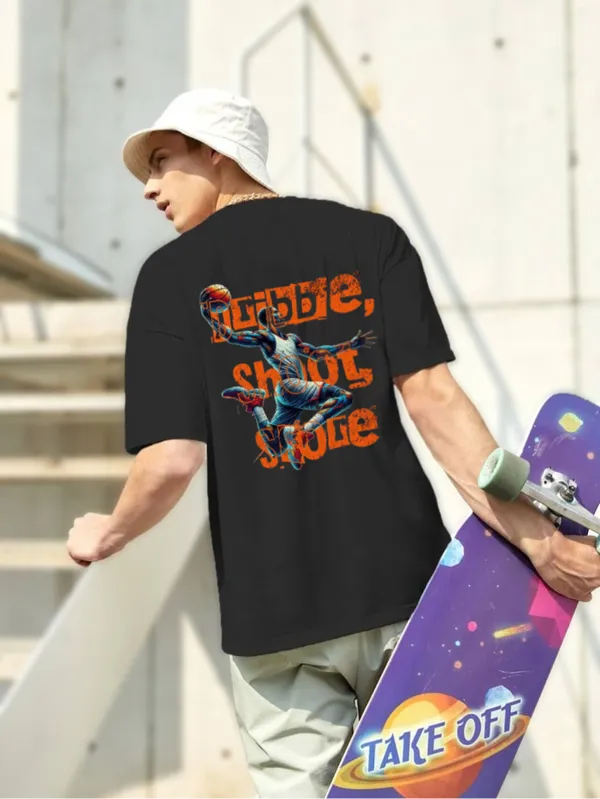 Black_Dribble_Shoot_Score_Back_Printed_Oversized_Cotton_T-Shirt_For_Men