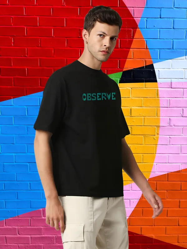 Black_Observe_Back_Printed_Oversized_Cotton_T-Shirt_For_Men