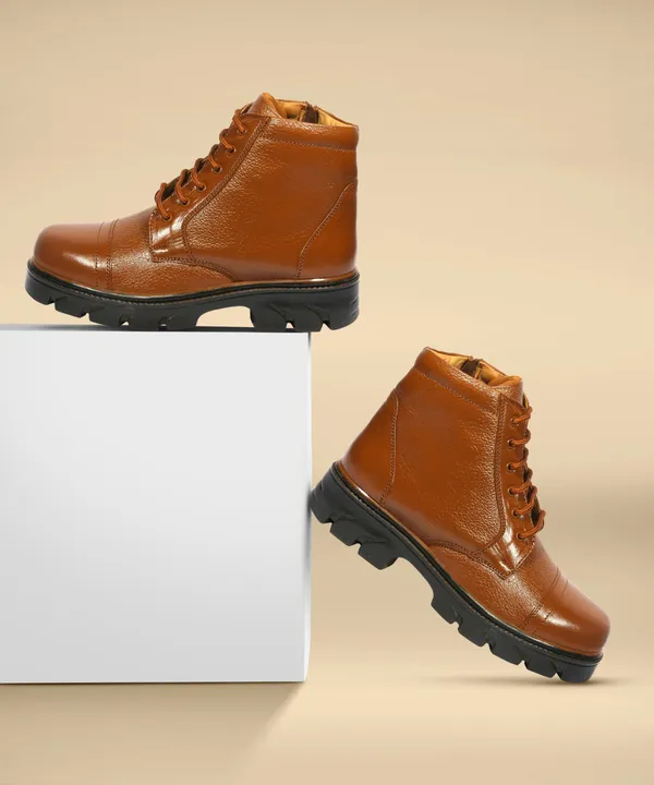 Tan_Leather_Police_Boots_For_Men