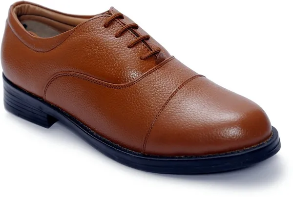 ICEBULL_LEATHER_JEF067_TAN_FORMAL_POLICE_SHOES_Corporate_Casuals_For_Men