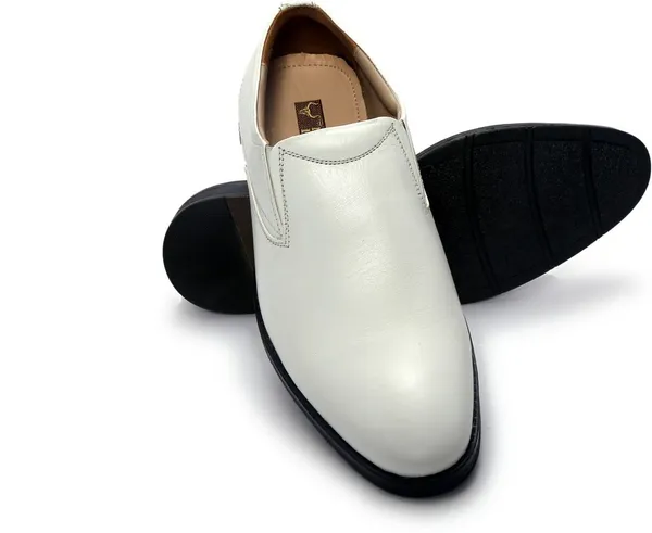 White_Leather_Party_Wear_Shoes_For_Men