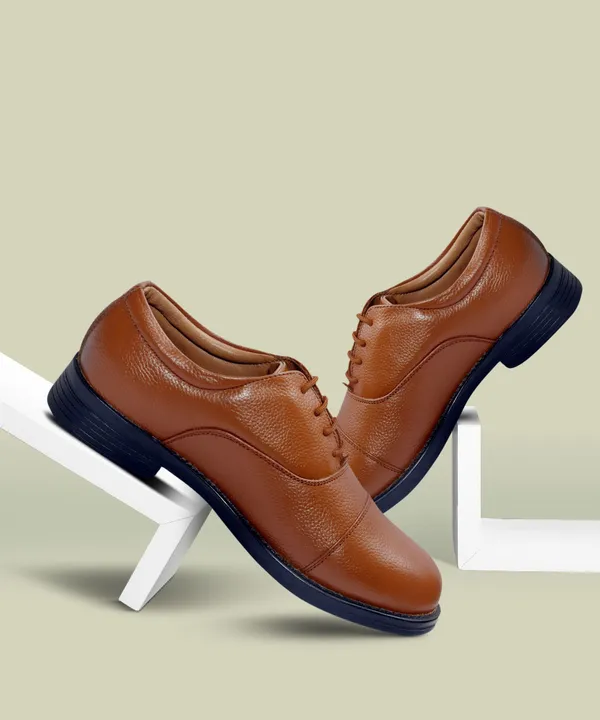 Brown_Genuine_Leather_Police_Oxford_Shoes_For_Women