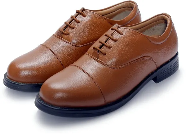 Brown_Genuine_Leather_Police_Oxford_Shoes_For_Women
