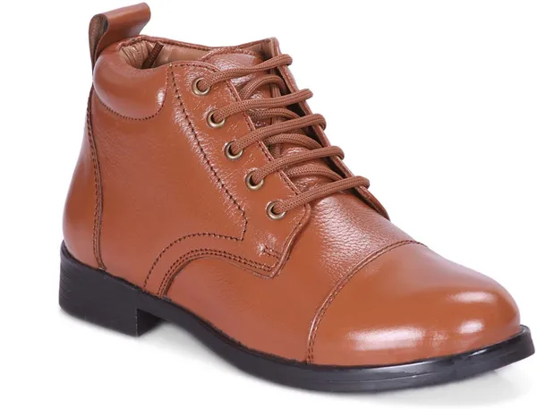 Tan_Genuine_Leather_Formal_Lace_Up_Shoes_For_Women