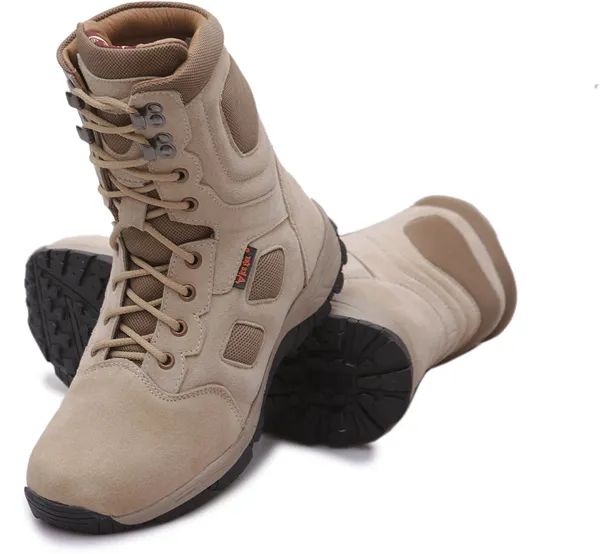 Beige_Genuine_Leather_Commando_Boots_For_Men