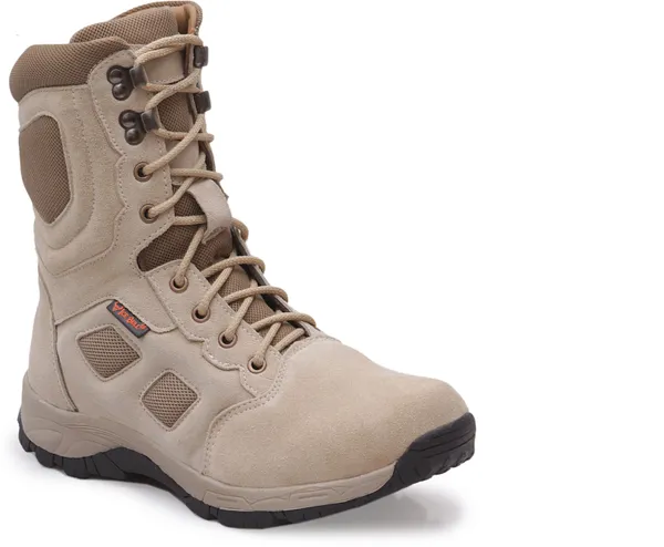 Beige_Genuine_Leather_Commando_Boots_For_Men