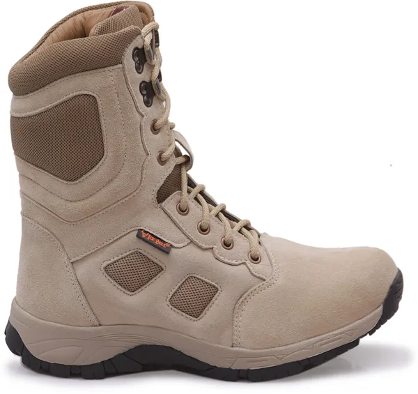 Beige_Genuine_Leather_Commando_Boots_For_Men