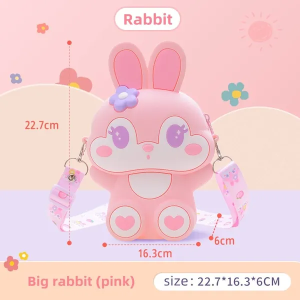 Pink_Zipper_Sling_Bag_For_Kids_|_With_Mirror,_Comb,_And_Keychain_|_Cute_Little_Bunny