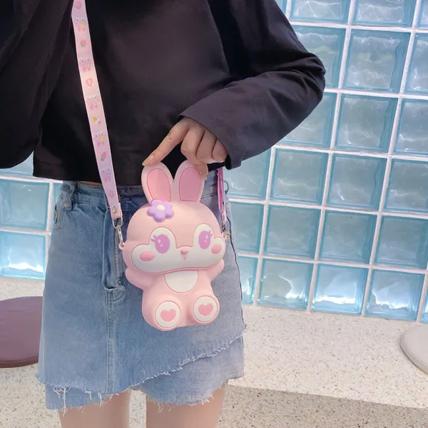Pink_Zipper_Sling_Bag_For_Kids_|_With_Mirror,_Comb,_And_Keychain_|_Cute_Little_Bunny