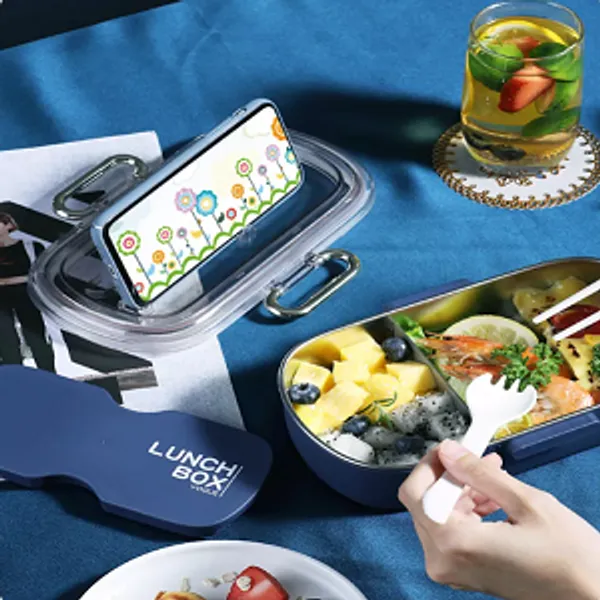 White_Lunch_Box_For_All_|_900_mL_Innovative_2_Compartment_|_Leak-Proof,_Reusable,_Freezer_Safe