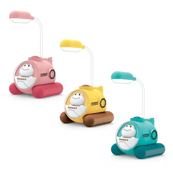 Green_Cartoon_Submarine_Led_Desk_Lamp_With_Color-Changing_Night_Light_(9.5D_X_10W_X_28.2H_Cm)