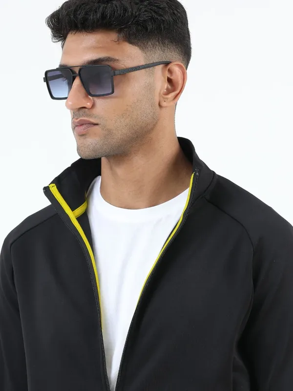Black_Polyester_Zip-Up_Jacket_For_Men_|_Regular_Fit_With_Side_Pockets_|_Cruze_French_Poly_Blend_Theme