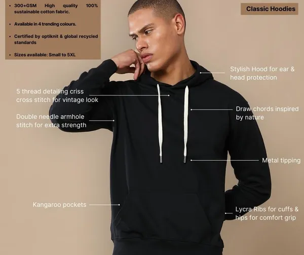 Classic_Black_Cotton_Fleece_Hoodie_Sweatshirt_For_Men