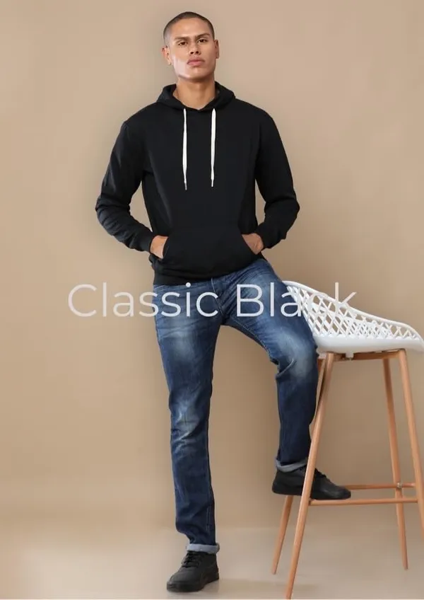 Classic_Black_Cotton_Fleece_Hoodie_Sweatshirt_For_Men