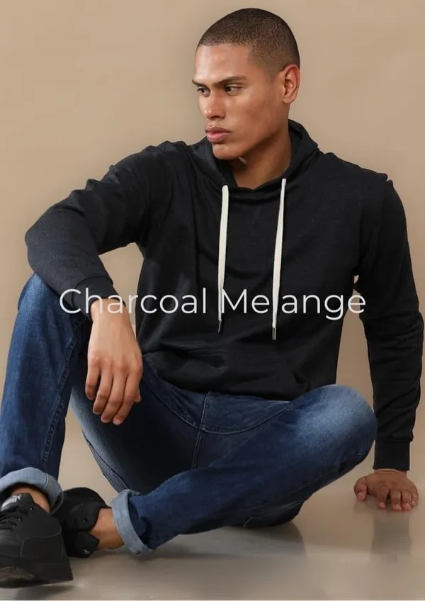 Charcoal_Melange_Cotton_Fleece_Hoodie_Sweatshirt_For_Men