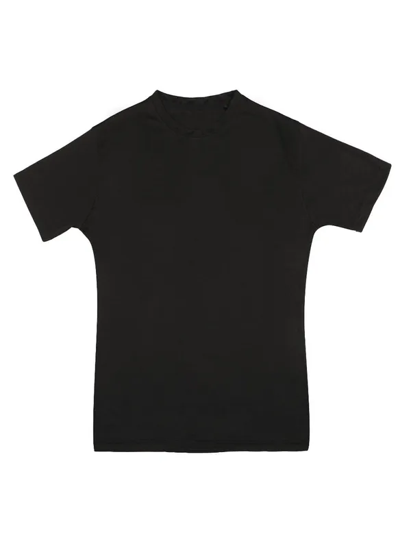 Classic_Black_Polyester_Dri_Fit_Round_Neck_Half_Sleeve_T_Shirt_For_Men
