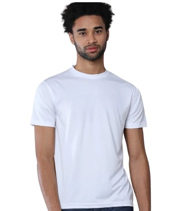 White_Polyester_Dri_Fit_Round_Neck_Half_Sleeve_T_Shirt_For_Men