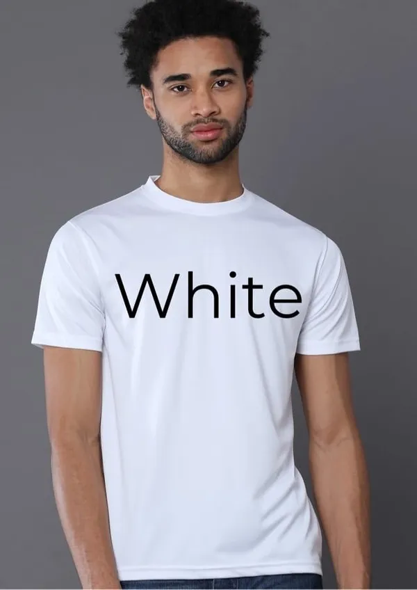 White_Polyester_Dri_Fit_Round_Neck_Half_Sleeve_T_Shirt_For_Men