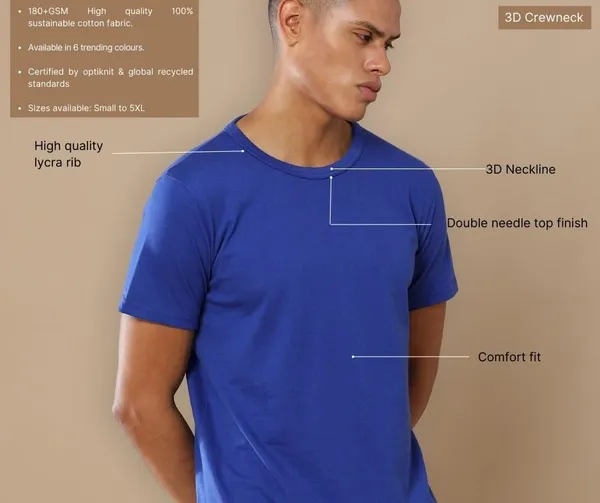 Heather_Blue_Regular_Fit_Round_Neck_Solid_T_Shirt_For_Men