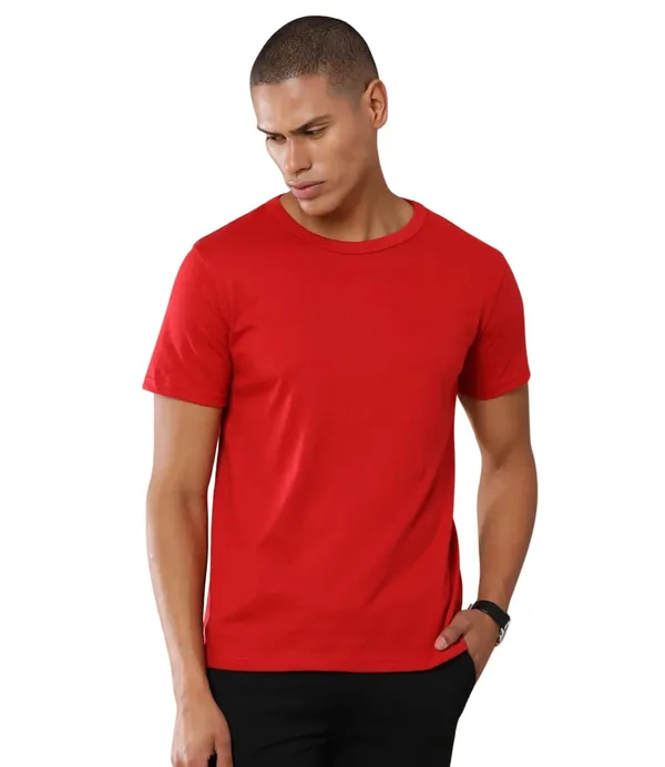 Heather_Red_Regular_Fit_Round_Neck_Solid_T_Shirt_For_Men