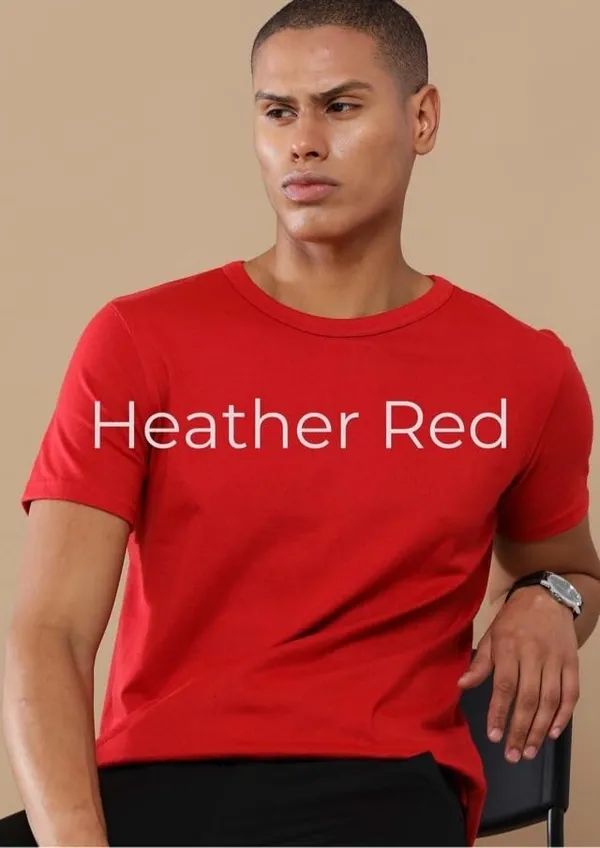 Heather_Red_Regular_Fit_Round_Neck_Solid_T_Shirt_For_Men