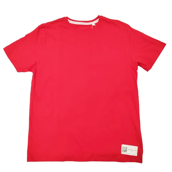Red_Cotton_Blend_Solid_Round_Neck_Half_Sleeve_T-Shirt_For_Men