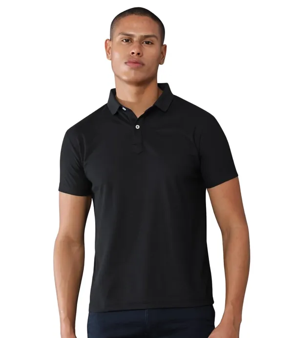 Classic_Black_Poly_Cotton_Regular_Fit_Polo_T-Shirt_For_Men