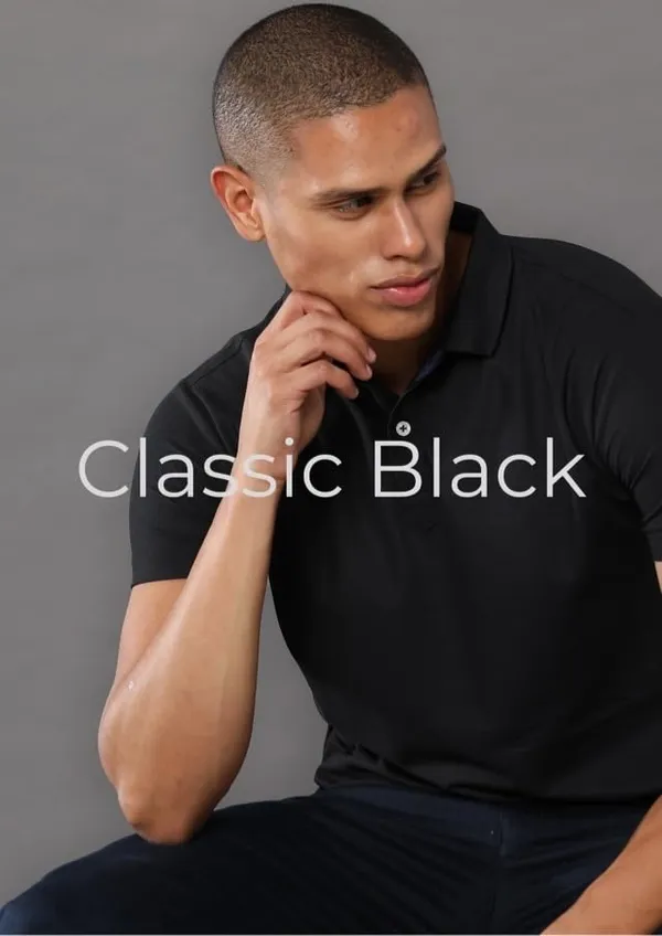 Classic_Black_Poly_Cotton_Regular_Fit_Polo_T-Shirt_For_Men