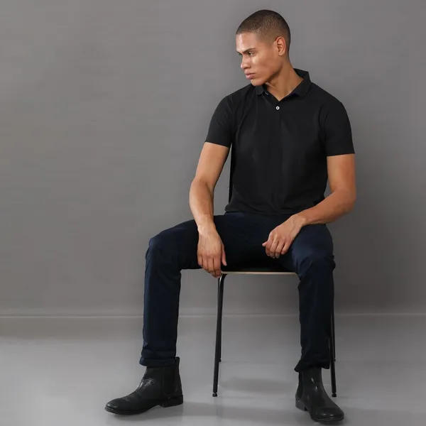 Classic_Black_Poly_Cotton_Regular_Fit_Polo_T-Shirt_For_Men