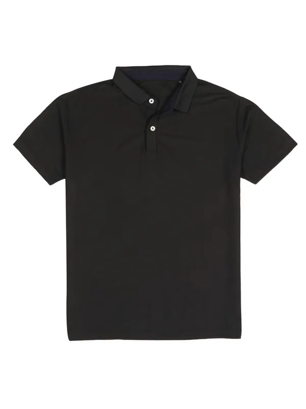 Classic_Black_Poly_Cotton_Regular_Fit_Polo_T-Shirt_For_Men