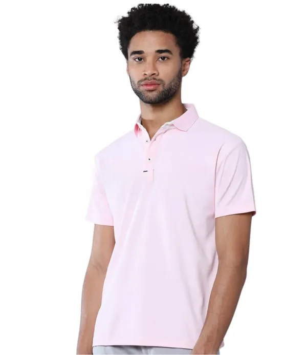 Soft_Pink_Poly_Cotton_Regular_Fit_Polo_T-Shirt_For_Men