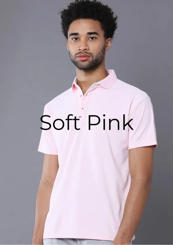 Soft_Pink_Poly_Cotton_Regular_Fit_Polo_T-Shirt_For_Men