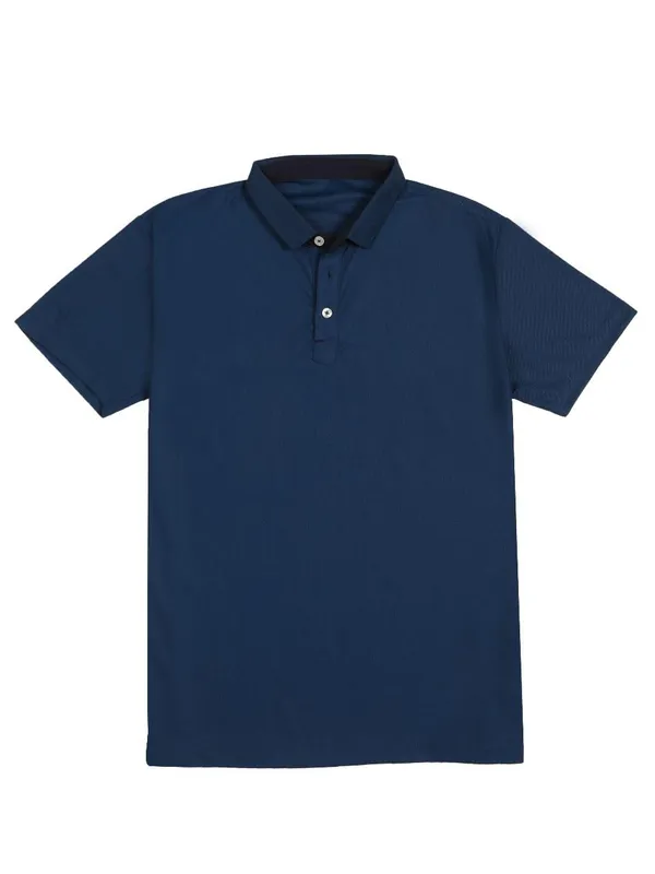 Teal_Blue_Poly_Cotton_Regular_Fit_Polo_T-Shirt_For_Men