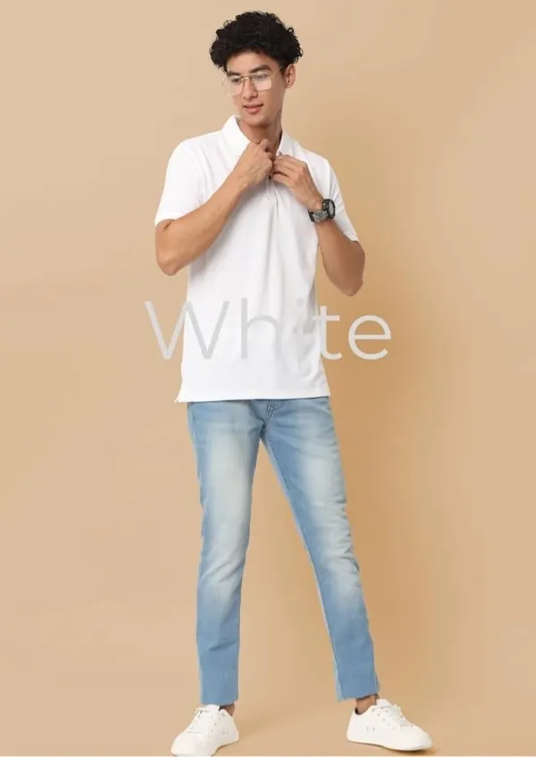 White_Regular_Fit_Collar_Polo_T_Shirt_For_Men