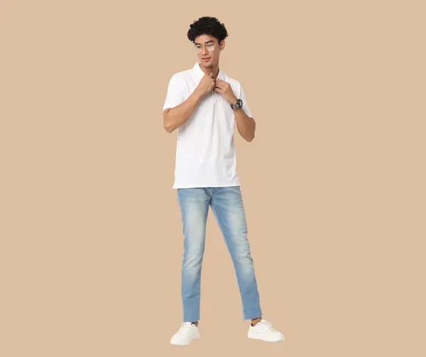 White_Regular_Fit_Collar_Polo_T_Shirt_For_Men