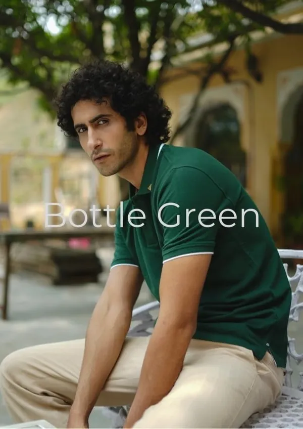 Bottle_Green_Regular_Fit_Polo_T_Shirt_For_Men