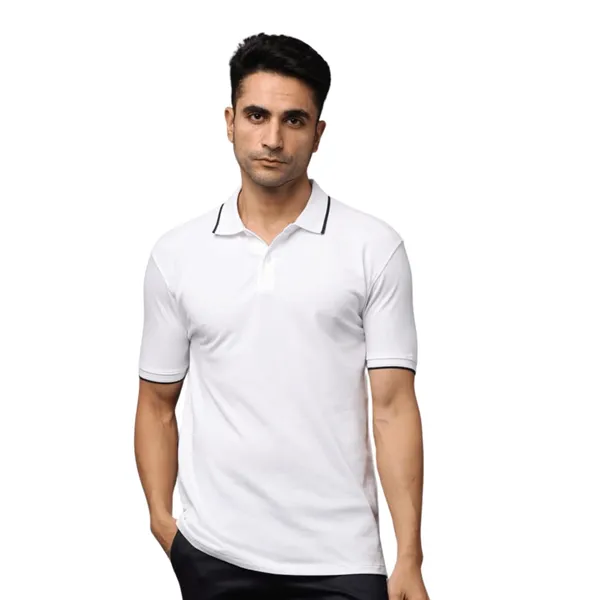 White_Regular_Fit_Polo_T_Shirt_For_Men