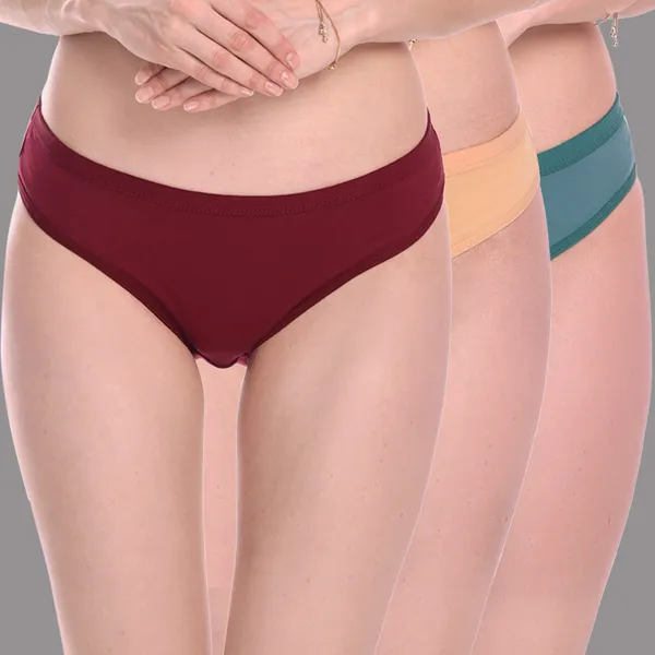 Pack_of_3+3_Multicolor_Cotton_Blend_Solid_Lingerie_Set_For_Women