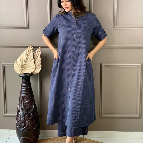 Navy_Blue_Cotton_And_Rayon_Straight_Kurta_With_Palazzo_Set_For_Women